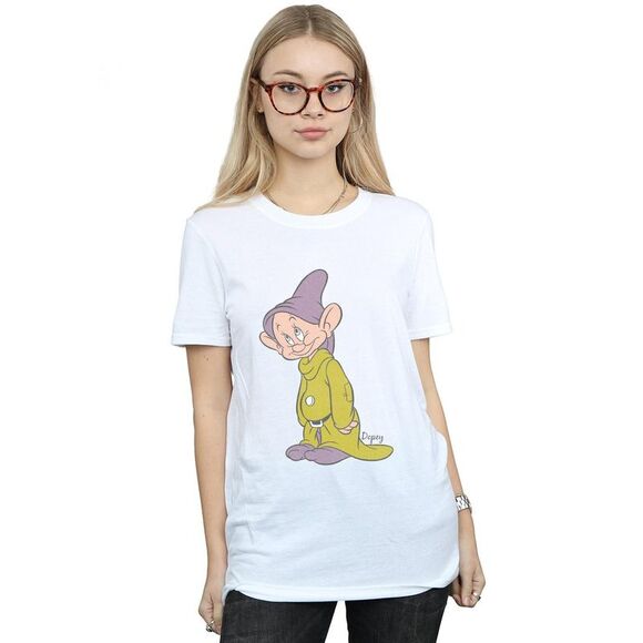 Snow White And The Seven Dwarfs Womens/Ladies Dopey Cotton Boyfriend T-Shirt / W - Picture 2 of 5